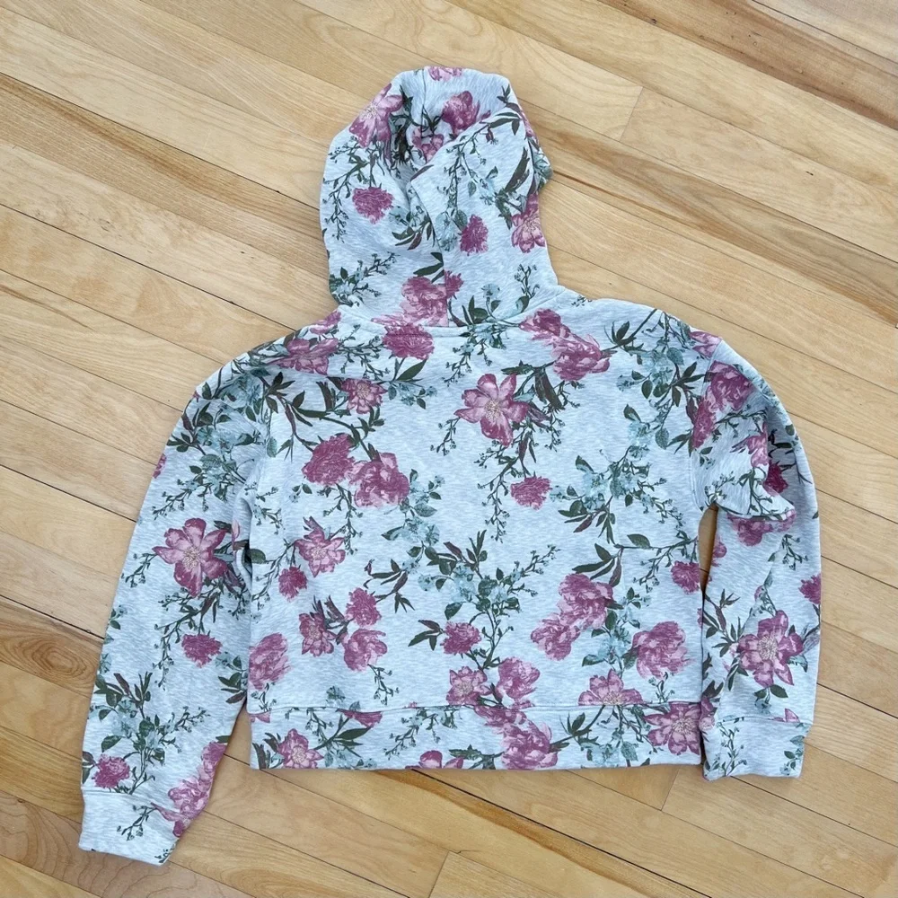 Old Navy Floral Hooded Sweatshirt - Size L